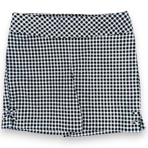 Ingredients- Women's-Gingham Checkered Black-White Shorts-Flat Panel-Summer
